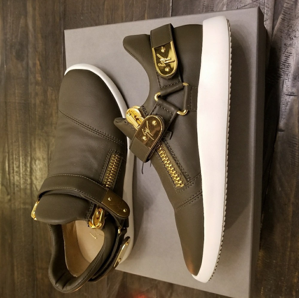 Giuseppe Zanotti Military Green Sneaker MEN US 8